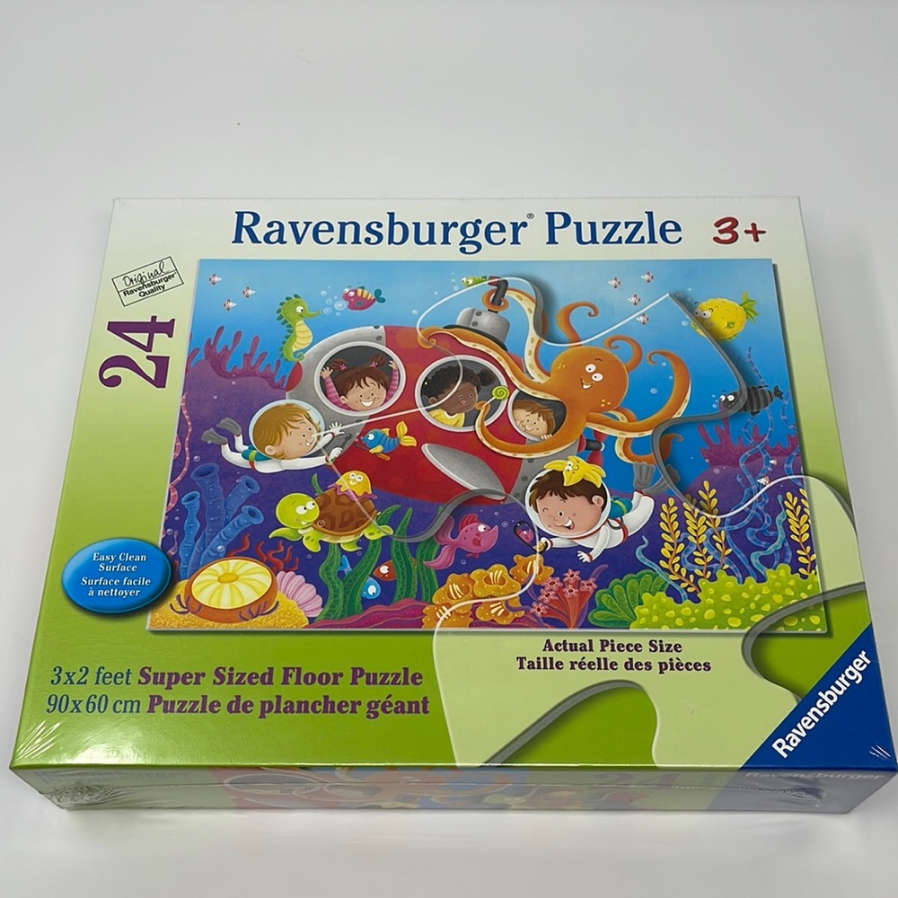 RAVENSBURGER: Deep Diving Friends - Submarine/Ocean Jigsaw Puzzle, NEW in Box.